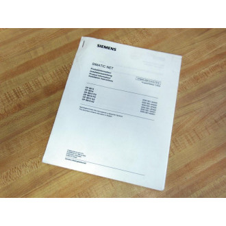 Siemens S79220-A5814-X-03-7419 Product InformationInstallation Instructions - New No Box