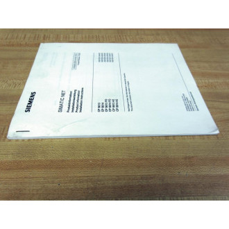 Siemens S79220-A5814-X-03-7419 Product InformationInstallation Instructions - New No Box