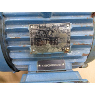 WEG CT005402NPW22184TDIN Motor CT005402NPW22 Tested - Used