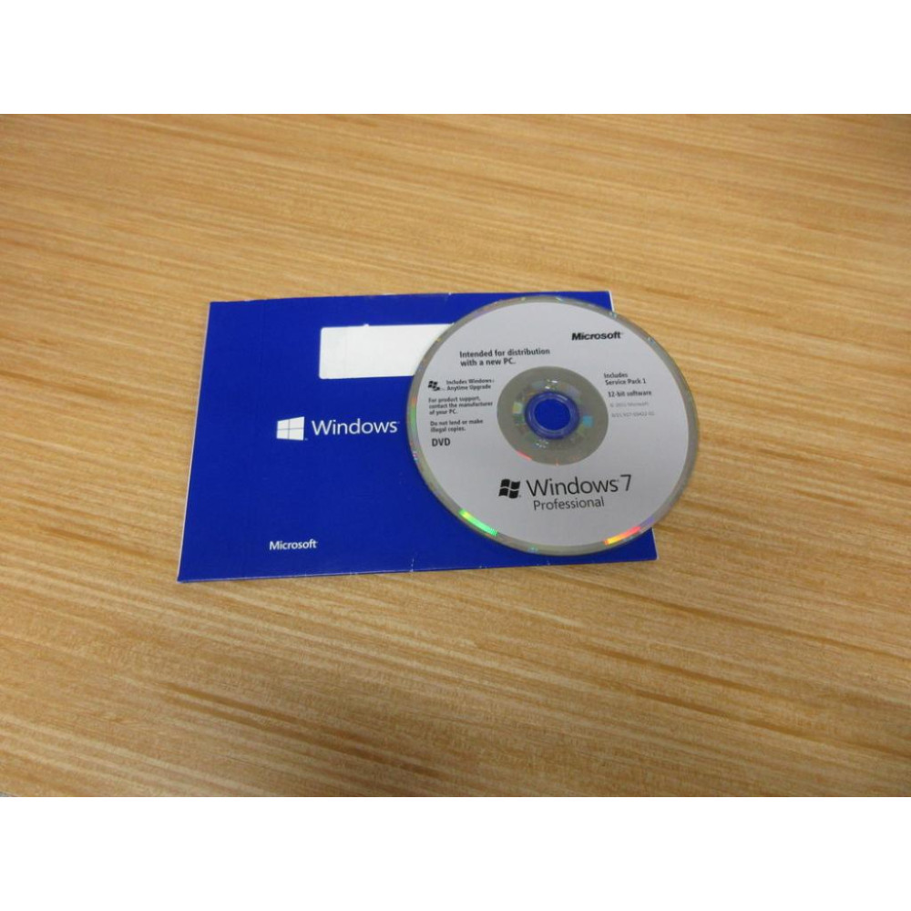Microsoft 611 X17-03422-02 Windows 7 Professional 32-Bit Software - New No Box