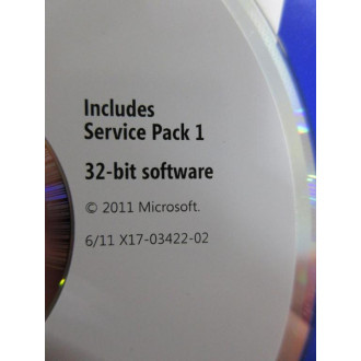 Microsoft 611 X17-03422-02 Windows 7 Professional 32-Bit Software - New No Box