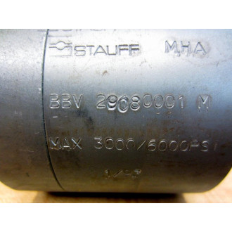 Stauff BBV29080001M High-Pressure Two-Way Ball Valve - New No Box