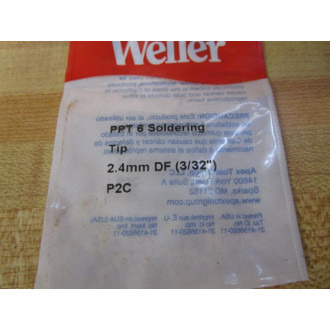 Weller PPT 6 Soldering Tip P2C (Pack of 2)