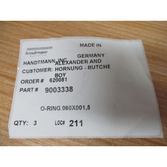 Handtmann 9003338 O-Ring (Pack of 2) - New No Box