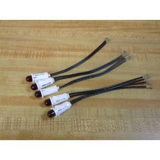 Generic 250V- 13W Indicator Light E27819 Red Bulb (Pack of 5) - New No Box