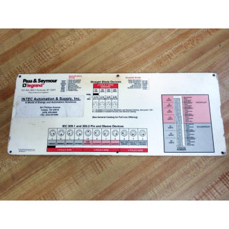 Pass & Seymour ASC10038-36 Straight Blade Devices wSlide-Chart ASC1003836 - New No Box