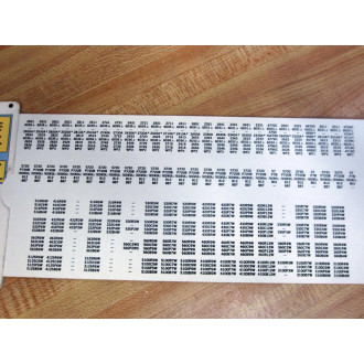 Hubbell ASC8245 Wiring Device Selector wPull-Out Chart H4387 - New No Box