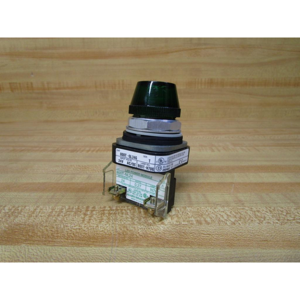 Allen Bradley 800T-QL24G Pilot Light 800TQL24G W800T-NL24 - New No Box
