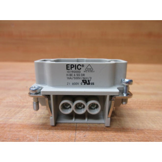Epic Lapp 10190000 Screw Terminal Insert H-BE 6 SS DR (Pack of 2) - New No Box