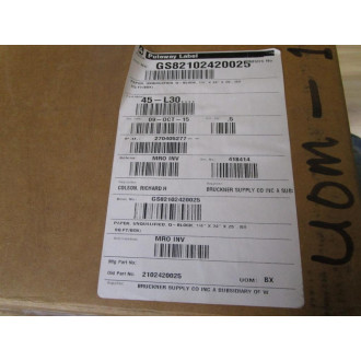 Bruckner Supply GS82102420025 14" Fiberglass Mat Q-Block 2102420025