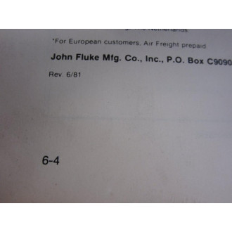 Fluke 534271 Y8100 DCAC Current Probe Instruction Manual - New No Box