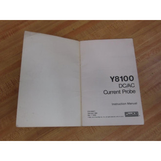 Fluke 534271 Y8100 DCAC Current Probe Instruction Manual - New No Box