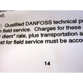 Danfoss 176R0164 AGAO and AGBO Isolation Option Manual - Used