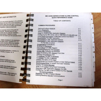 Allen Bradley ABT-4100-TQR10 IMC-S Quick Reference Guide - Used