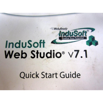 InduSoft 013013-QSG-IWS-B-EN-PT Web Studio v7.1 Quick Start Guide - New No Box
