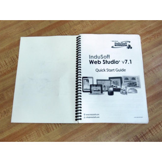 InduSoft 013013-QSG-IWS-B-EN-PT Web Studio v7.1 Quick Start Guide - New No Box