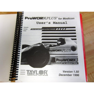Taylor Industrial M168UM ProWORXPLUS User's Manual - New No Box