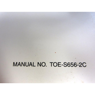 Yaskawa TOE-S656-2C Varispeed-656MR5 Instruction Manual - New No Box