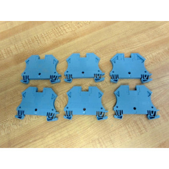 Allen Bradley 1492-J4 Block 1492J4 1492-J4-B Blue (Pack of 6) - New No Box