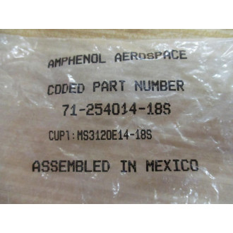 Amphenol MS3120E14-18S Circular Connector MS3120E1418S