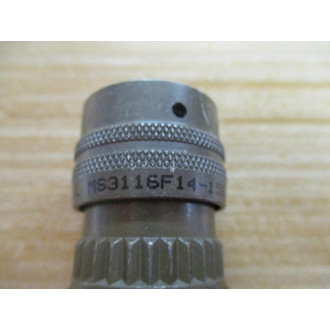 Amphenol MS3116F14-15S Circular Connector MS3116F1415S W Cable Clamp - New No Box