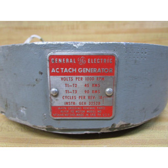 General Electric GEH 3252B AC Tach Generator GEH3252B WOut Connector - Used