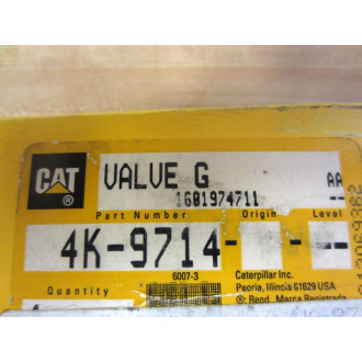 CAT 4K-9714 Valve G 4K9714
