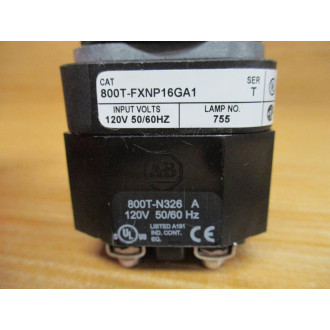 Allen Bradley 800T-FXNP16GA1 Push Pull Switch