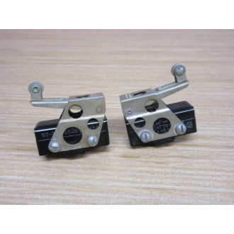MicroSwitch BZ-3R155556T-S Limit Switch W Roller Lever (Pack of 2) - Used