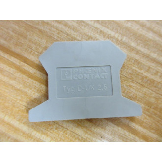 Phoenix Contact D-UK 2,5 End Cover 3005767399 (Pack of 16) - New No Box