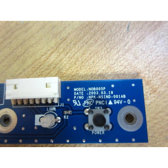 NPK-NSIND-001AB LCD Inverter Board  NOB005P - Used