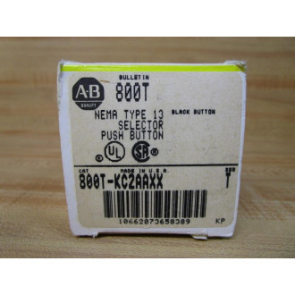 Allen Bradley 800T-KC2AAXX Selector Push Button W(2) 800T-XA