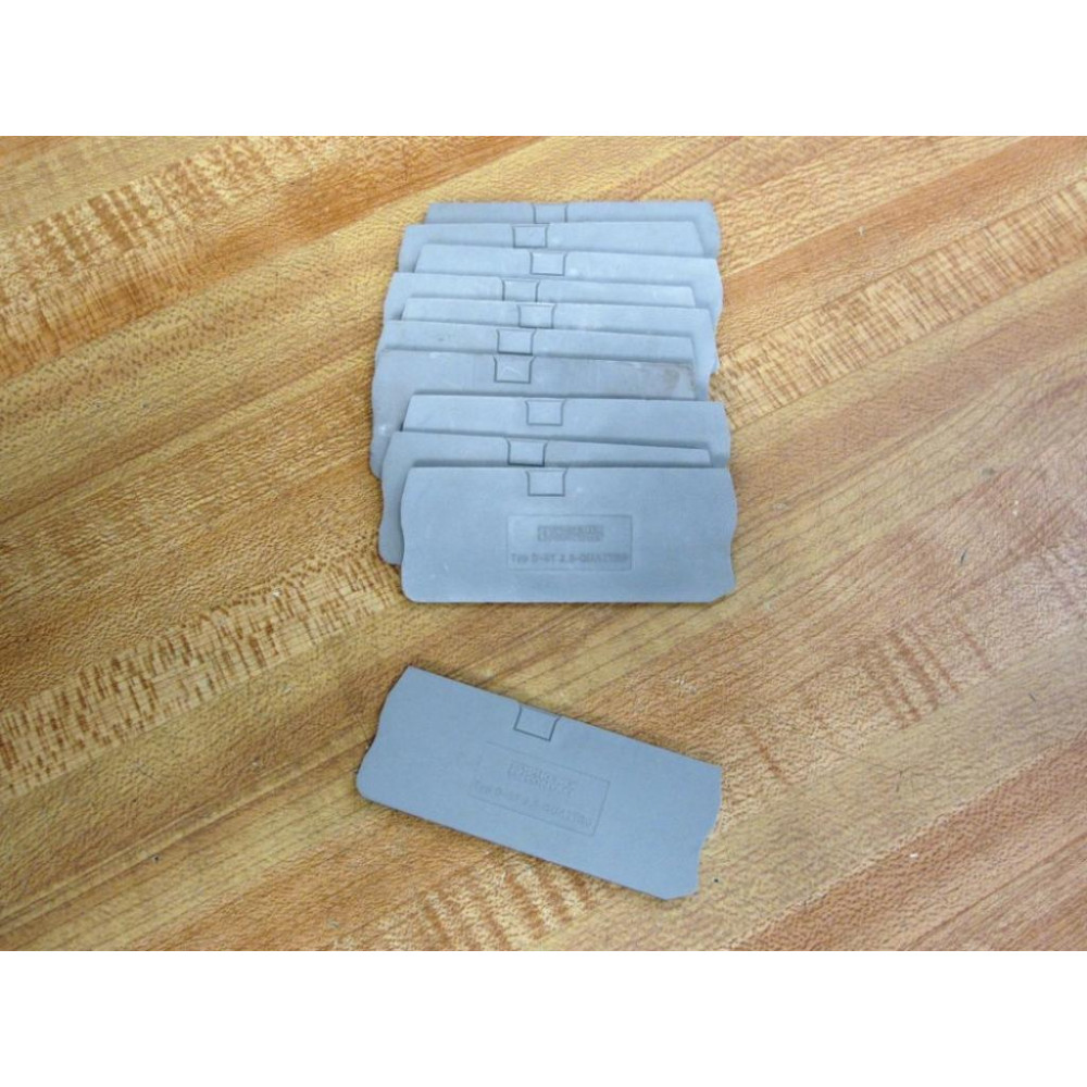 Phoenix Contact D-ST-2.5-QUATTRO End Cover 3030514 (Pack of 11) - New No Box Phoenix Contact D-ST-2.5-QUATTRO End Cover 3030514 (Pack of 11) - New No Box