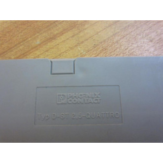 Phoenix Contact D-ST-2.5-QUATTRO End Cover 3030514 (Pack of 11) - New No Box