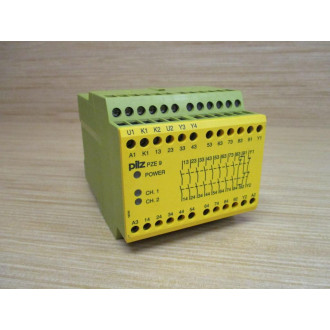 Pilz PZE 9 24VDC 8no 1nc Safety Relay 774150 - Used