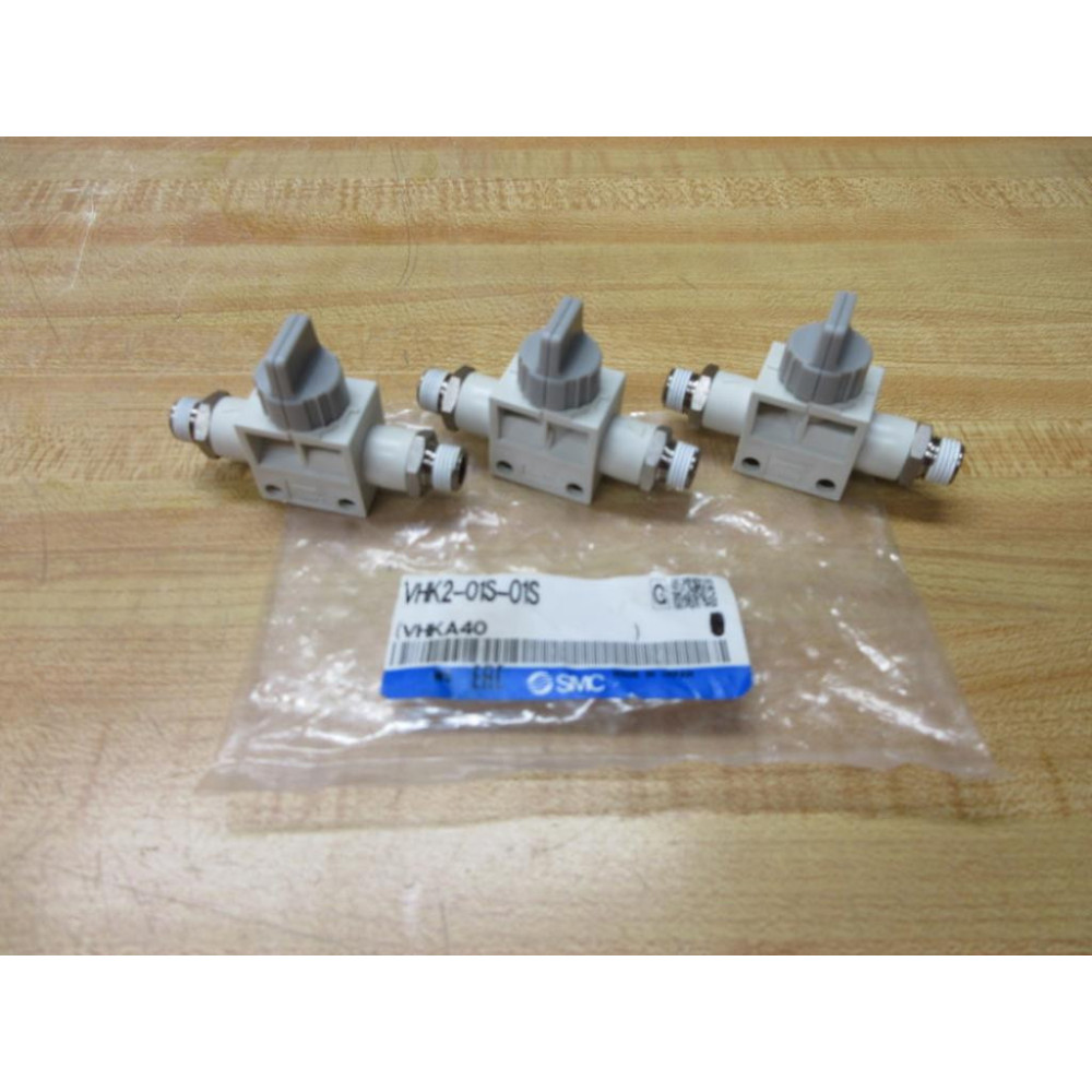 SMC VHK2-01S-01S Finger Valve VHKA40 (Pack of 3)