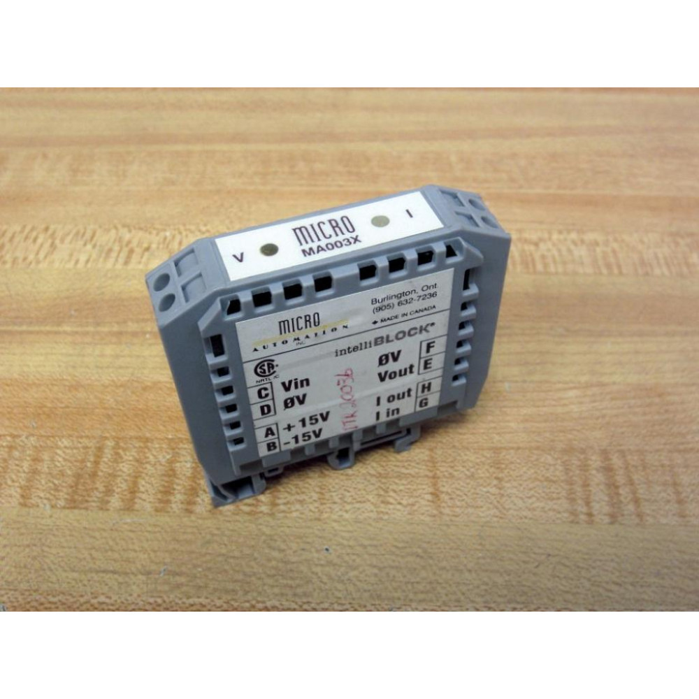 Micro Automation MA003X Terminal Block Two Light's - Used