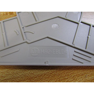 Allen Bradley 1492-EBLD4 End Barrier 1492EBLD4 Gray (Pack of 19)