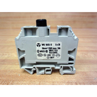 Wieland Electric WK 10Si U 5x20 Fuse Terminal Block WK10SiU5X20 (Pack of 3) - New No Box