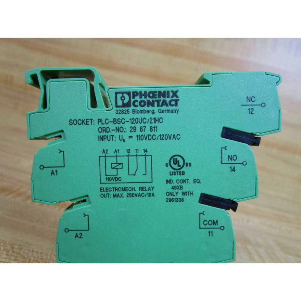 Socket Bsc Phoenix Contact PLC-BSC-24DC21HC Relay Socket 29 67 811 - New No Box