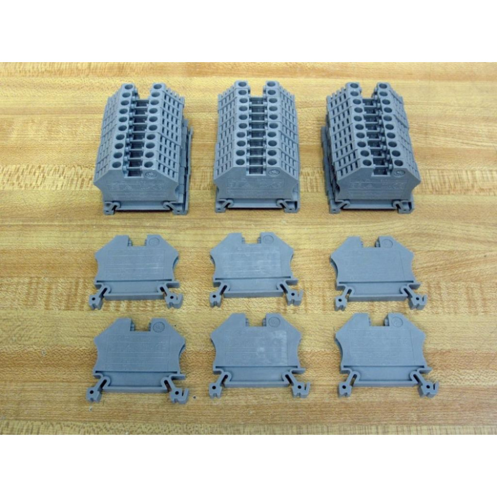 Morsettitalia EURO 4 Terminal Block 43409 Grey (Pack of 36) - New No Box