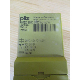 Pilz PNOZ X3 24VAC 24VDC 3no 1nc 1so Safety Relay 774310 - Used