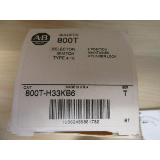 Allen Bradley 800T-H33KB6 Operator Selector Switch