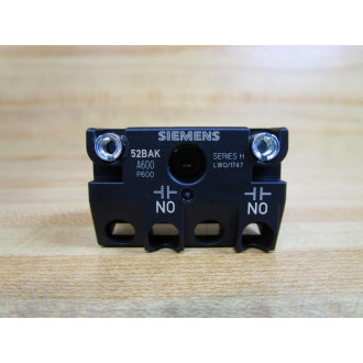 Furnas 52BAK Siemens Oil Tight Contact Block New Style, Series H - New No Box