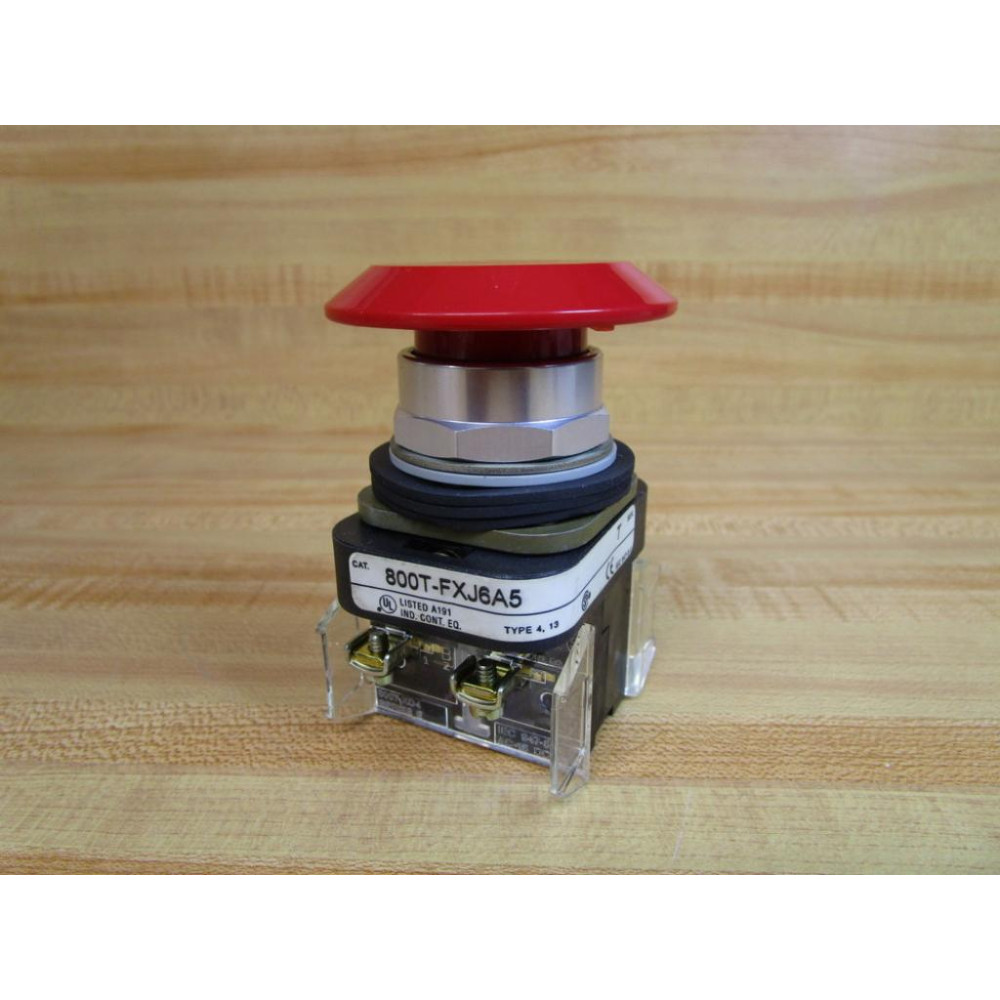Allen Bradley 800T-FXJ6A5 Red Button 800TFXJ6A5 - New No Box