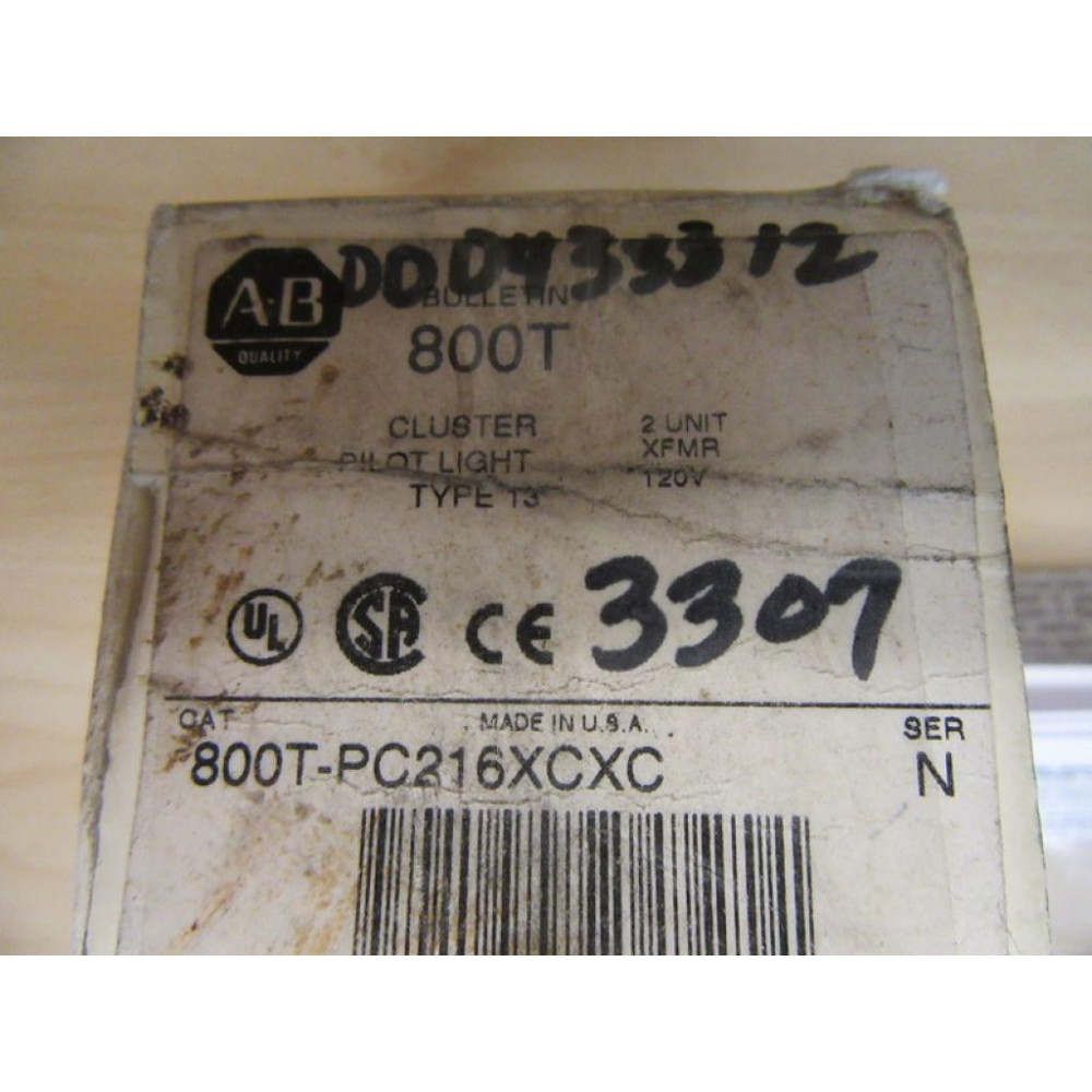 Allen Bradley 800T-PC216XCXC Cluster Lamp WO Lens Cap