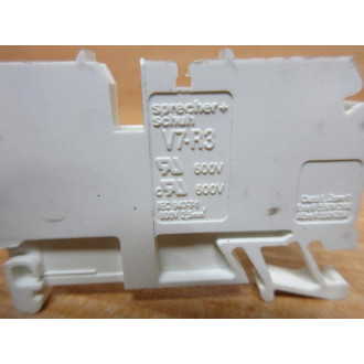 Sprecher+Schuh V7-R3-W Terminal Block V7-R3 (Pack of 8) - New No Box