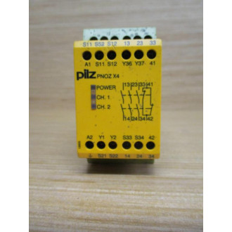 Pilz PNOZ X4 120VAC 3no 1no Safety Relay 774736 - Used