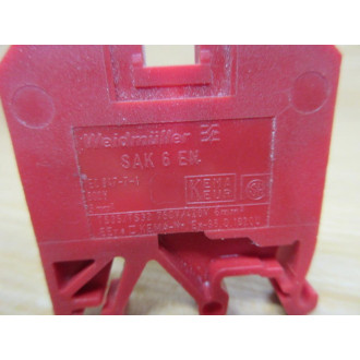Weidmuller SAK 6 EN RT Terminal Block 02128400000 (Pack of 11) - Used