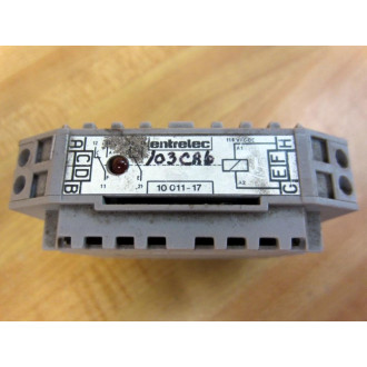 ABBEntrelec 0010 011 17 Interface Relay Module RB122AR-110VAC-DC - Used